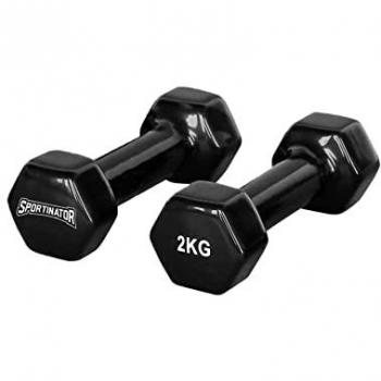 Sportinator 2 kg Hantel-Set mit Bild-Übungen