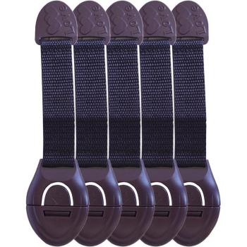 5pcs Coffee Color Safety Strap Lock for Kids