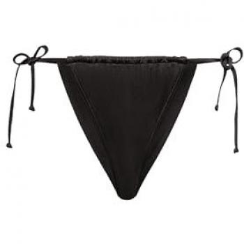 LASCANA Damen Bikini-Hose Schwarz Unifarben regulierbar Größe 44