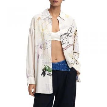 Desigual CAM_NEWSARTY 25WWCW14 Camicia Donna Bianco