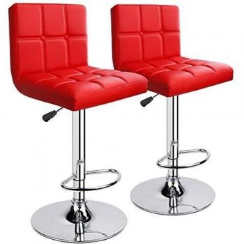 Leader Accessories Double Stitching Bar Stools