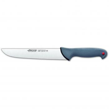 Colour Proof Butcher Knife by Arcos, 8‑inch Nitro‑Steel Edge, Black Elastomer‑Coated PP Handle