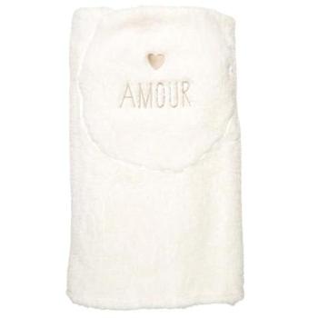 Plaid-Coussin 2-en-1 Chaleur en Sherpa Crème