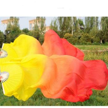 Colorful Silk Folding Fan