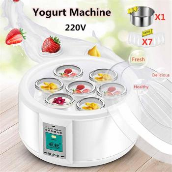 Electric Yogurt Maker 1.5L with 7 Jars