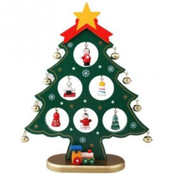 DIY Green Christmas Tree Hanging Decoration for Children