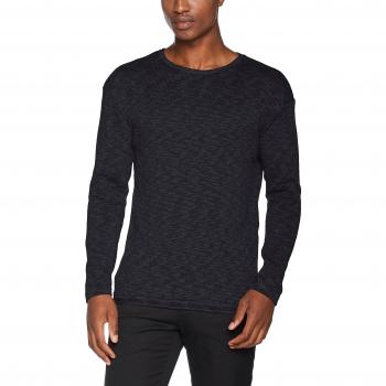 SELECTED HOMME Shnloft Ls O-Neck Tee, Suéter para Hombre, Azul, Mediano