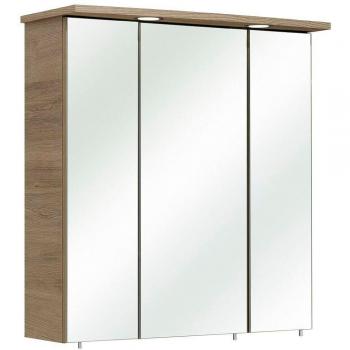 Lomadox Badezimmer Spiegelschrank 66 Sanremo Eiche Terra