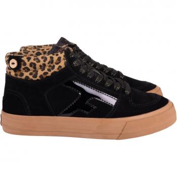 Baskets femme Faguo Walnut Mid en suède