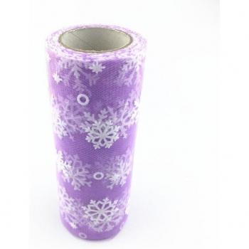 15cm Glitter Snowflake Organza