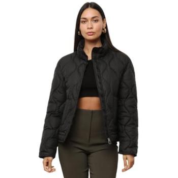 Manteau noir matelassé