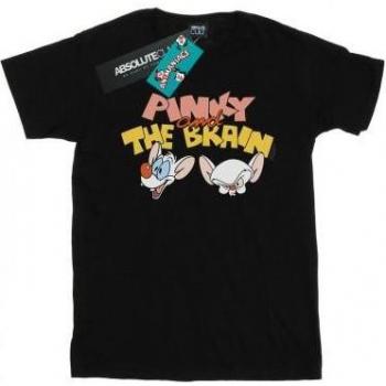 Animaniacs Herren Shirt „Pinky & Brain Head“ – Größe L, weiß