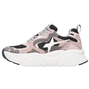 Damen-Sneakers W6yz my-W – Wildleder & Tech-Stoff, Farbpalette Rosa-Grigio (Artikel 2019468011B67)