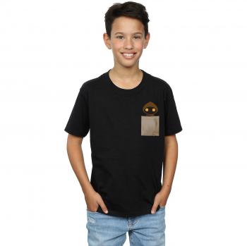Top garçon 7-8 ans « Jawas en Action – T‑shirt Noir Absolut »