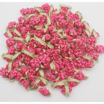 30pcs Cute Mini Satin Ribbon Flowers for Baby Accessories