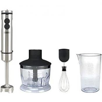 Bourgini Mixeur plongeant avec accessoires en acier