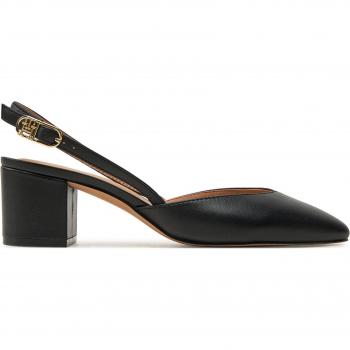 Piuma Nera Tommy Hilfiger Sandali Slingback in Pelle Liscia FW0FW08621