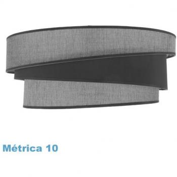 Abat-jour Hara M10 gris 50dx40dx22h avec diffuseur intégré