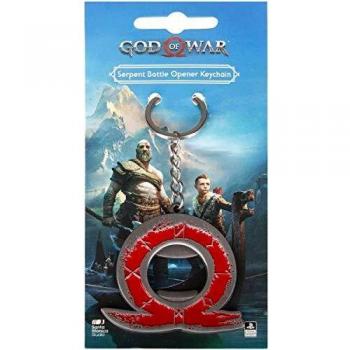 Metal God of War Bottle Opener Serpent Keychain
