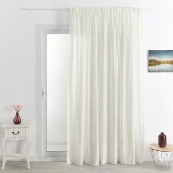Rideau voile sable champagne 240x240 – finition sablée