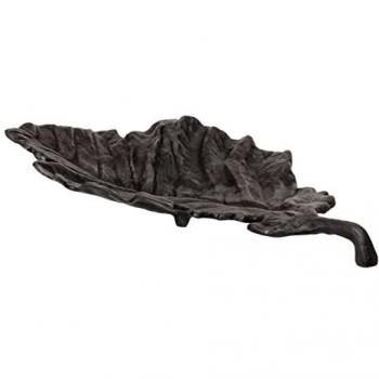 Centro de Mesa Decorativo Gris Hoja 43 x 22 x 5,5 cm