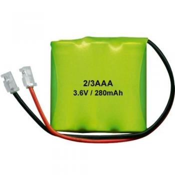 Batería 3,6Vdc 300mA 2/3AAAx3 Ni-Mh Conector Universal
