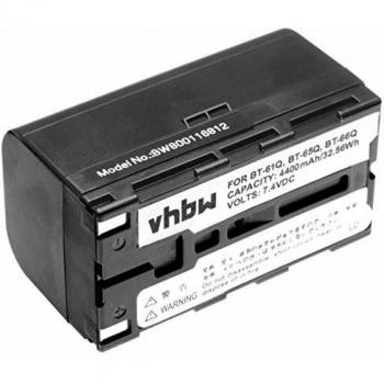 PowerPack VHBW Topcon BT‑65Q/BT‑66Q/BT‑61Q 4400 mAh 7,4 V Li‑Ion