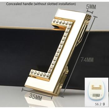 Luxury Gold Czech Crystal Furniture Pulls