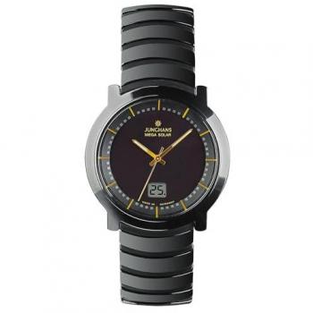 Junghans Stratos Mega Solar – 18/1116.44 Frauenuhr, Keramikschale in Schwarz (LE)