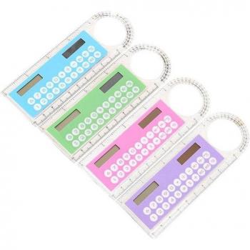 Mini 10cm Calculator Ruler for School