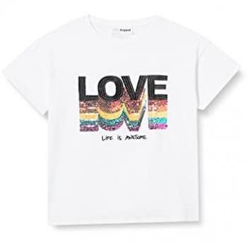 Desigual Kinder T-Shirt Bertini Weiß 7/8