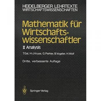 Mathematik für Wirtschaftswissenschaftler