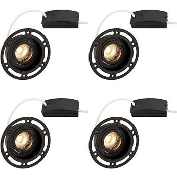 4‑Unit Black Traceless Plaster‑In LEDs – 50 W