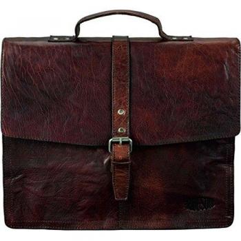 Pride and Soul Classic Brown Briefcase – 37 cm
