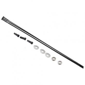 GIG LL Zipp CX Ray Spokes & Nipples – Schwarzoxid, 276 mm Straight Pull