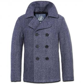 Pea Coat by Brandit – Heavy Duty Black