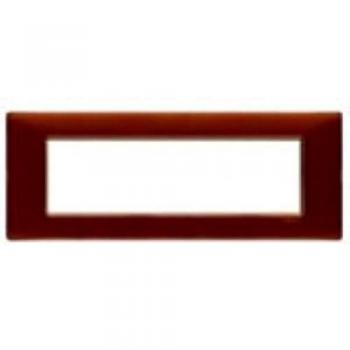 Placca Vimar 7 Moduli Tabacco Reflex