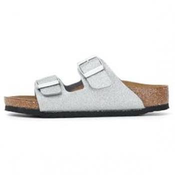 BIRKENSTOCK Arizona Bf Narrow Barnsandaler i Silver