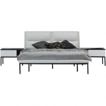 Stilvolles Schlafzimmer-Set: Bett und Nachttische