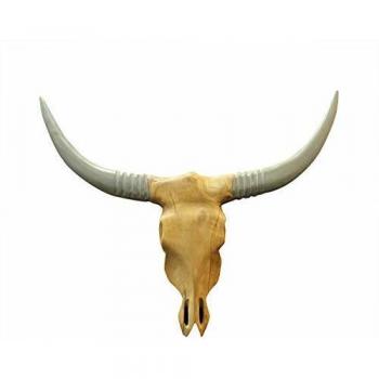 Tête de Buffle en Teck