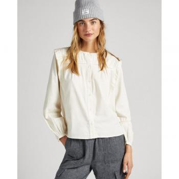 Pepe Jeans Blusa Jaxie con Cierre Frontal Abotonado
