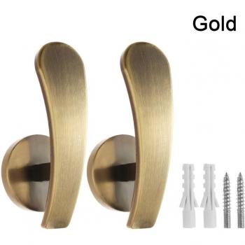 2Pcs Decorative Metal Curtain Hangers