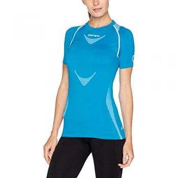 Kempa Women's Attitude Pro Technical Short Sleeve T-Shirt, Blue/White, XL/2XL