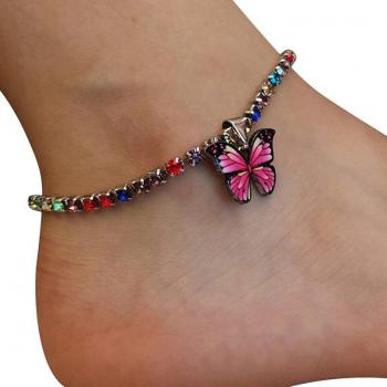 Geometric Butterfly Anklet Jewelry