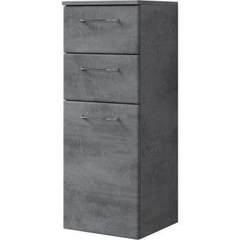 Saphir Quickset Badschrank 945 – Badezimmermöbel mit Türdämpfer, 35 cm Breite, 2 Schubladen