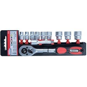 Set di chiavi a bussola con cricchetto 3/8