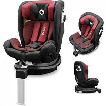 Lionelo Braam Auto-Kindersitz mit Isofix und Gurtsystem, drehbar um 360 Grad für einfache Handhabung