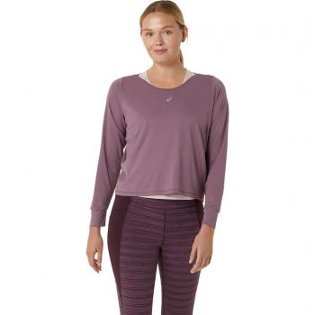Asics Nagino Run T-shirt à Manches Longues Femme Mauve