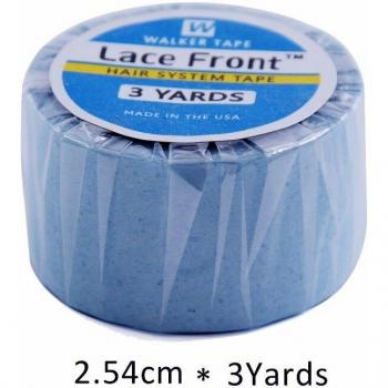 Bande adhésive bleue pour perruque, 1 pouce/2.54 cm x 3 yards