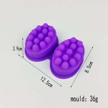 Moule de savon en silicone 3D, forme ovale, parfumée aux huiles essentielles